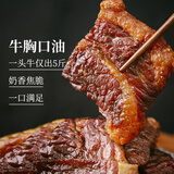 食味的初相内蒙古牛胸口油风干牛肉干熟牛胸口肉干肥瘦牛胸口肉加热即食零食 牛胸口肉[孜然味]1袋-肥瘦相间