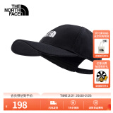 北面（The North Face）北面运动帽鸭舌帽中性款户外舒适遮阳25新品|4VSV KY4/黑色 OS/均码/57.8cm