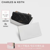 CHARLES&KEITH菱格链条小方钱包包女包生日礼物送女友新年礼物CK6-10680924