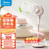 美的（Midea）空气循环扇 电风扇家用落地扇立式节能风扇轻音低噪大风量转页扇卧室宿舍台式摇头小型电扇 【AI智能语音遥控】FGA24THR