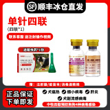 【顺丰冰仓当日发】中牧四联狗狗疫苗幼犬狂犬疫苗套餐狗细小热幼犬成犬土狗犬瘟狂犬疫苗 1针四联疫苗+送驱虫药1支