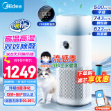 美的（Midea）空气净化器加湿一体家用除甲醛异味吸烟宠物净化器过敏源新风机KJ600G-RX600S