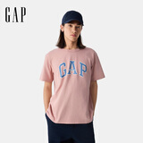 盖璞男女装2025春季新款纯棉字母印花logo短袖T恤上衣美版797924 粉色 XS 美码 S亚洲码175/88A