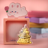 叁艺心黄金小熊生日蛋糕 生日快乐金片足金999送姐妹闺蜜女朋友生日礼物 黄金0.2g小熊生日蛋糕+PE盒 足金999+国检证书