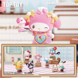 TOP TOY三丽鸥轮滑西餐厅系列手办库洛米盲盒儿童玩具女生生日礼物 端盒
