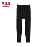 无印良品 MUJI 男式 冬季内衣 细筒裤 打底裤 线裤 家居裤 FAD60C1A 黑色 S