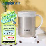 虎牌（TIGER） 保温杯茶滤网杯办公型不锈钢真空杯水杯 CWM-A035 350ml 金灰色NN