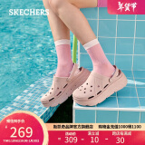 斯凯奇（Skechers）女鞋夏泡泡鞋软弹厚底增高外穿洞洞鞋凉拖鞋111127