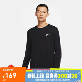 耐克NIKE男子长袖T恤宽松SPORTSWEAR卫衣AR5194-010黑色2XL