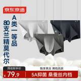 京东京造【100%真丝裆男生礼物】80支兰精莫代尔男士内裤男 组合六 4XL