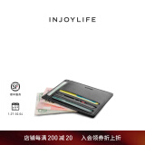 INJOYLIFE男士小钱包短款2022新款真皮钱夹驾驶证皮夹创意学生 黑色