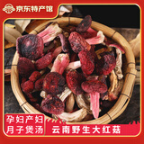 玉燕妃云南野生红菇菌 孕妇产妇月子煲汤炖鸡营养红蘑菇火锅年货节 中标菇开伞100g