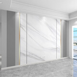 客厅电视背景墙壁纸2025新款高级大理石纹装饰影视墙壁布自粘壁画 款式16（按尺寸定制） 【绒底】18D超清立体浮雕布/平方