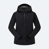 迪卡侬（DECATHLON）硬壳冲锋衣男女春秋登山防风防水单层夹克风衣运动外套MH500 2024 女款-烟熏黑-亚洲版-2025年新 加内胆选大一码 L