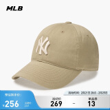 MLB帽子男女情侣棒球帽大标软顶鸭舌帽四季运动帽3ACP6601N-50SAP-F