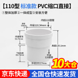 百蒂安50/75/110PVC其他内外插直接雨水下水管子缩口内接延长快速接头 110内外插直接【标准款】