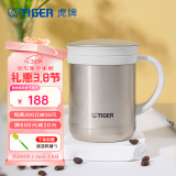 虎牌（TIGER） 保温杯茶滤网杯办公型不锈钢真空杯水杯 CWM-A035 350ml 金灰色NN