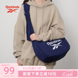 Reebok极简风大容量HOBO流浪包 瑜伽包饺子包女 单肩斜挎包男 蓝色