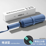 添晴 雨伞全自动伞折叠男女大号双人学生简约加固防抗风晴雨定制 120骨全自动伞-藏青色
