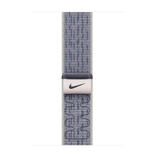 适用苹果手表表带耐克applewatch10 9运动尼龙nike回环Ultra表带 新配色【NK灰配蓝】同款 【41mm】Series7/8/9