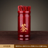 聚缘阁木质刻字求签筒摆件抽签筒周易64签观音100签竹签筒附带观音详解 中号观音100签款（送详解）