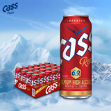 凯狮（CASS）啤酒 500ml*24罐  醇爽 6.9度 韩国原装进口啤酒 红罐