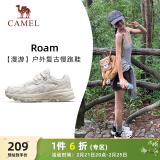 骆驼（CAMEL）漫游户外复古慢跑鞋女休闲运动 K23S09L7014-1 米白/香芋紫 39