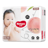 【准新品】好奇（Huggies）铂金装纸尿裤XXL28片(15kg以上)加加大号婴儿尿不湿小桃裤超薄