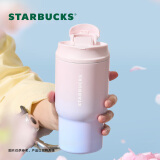 星巴克（Starbucks）保温杯双饮口不锈钢保冷水杯子经典系列粉紫色随行杯500ml520礼物