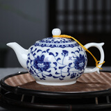 景德镇高档陶瓷茶壶单壶青花瓷功夫茶具泡茶壶水壶家用小号茶具带过 缠枝莲-小号茶壶 320ml 200ml-1000ml
