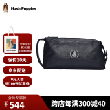 暇步士（Hush Puppies）手包真皮男士钱包植鞣皮真皮手抓包大容量手拿包七夕礼物送男朋友 黑色