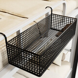 霓峰床头多功能收纳架宿舍学生寝室置物架神器挂架挂钩床边悬挂上铺 黑色特小号-无钩基础款