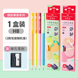 辉柏嘉（Faber-castell）三角铅笔文具 小学生专用无铅毒学生礼物 缤纷果果系列拼色款12支HB铅笔 