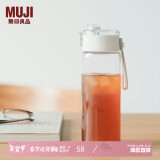 无印良品（MUJI）共聚酯 便携水杯高颜值透明水杯运动水杯 透明 550ml