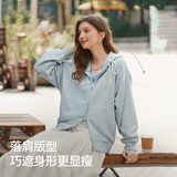 森马（Semir）针织外套女时尚学院风2026春撞色短款软糯miu系毛衫109126108004