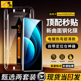 惠舟【秒贴2片装】vivo手机钢化膜防窥无尘仓全屏保护膜适用 vivo X100/pro/Spro丨曲面屏 电镀超清款丨2套装