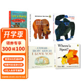 预售 英文原版启蒙纸板 6册 Dear Zoo I Am a Bunny Brown Bear 棕熊 从头到脚 猜猜我爱你 小玻 幼儿早教绘本 绿山墙