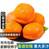 京逸顺丰北京特大磨盘柿子10斤新鲜软柿子盆柿冻柿脆柿房山大柿子水果 10斤特大果【单果约6-7两】
