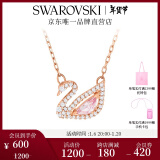 施华洛世奇（SWAROVSKI）新年礼物Swan优雅天鹅项链女吊坠轻奢小众送女友生日礼物女 【爆款】粉色天鹅 5469989