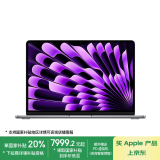 Apple/苹果AI笔记本/2024MacBookAir13.6英寸M3(8+10核)24G512G深空灰电脑MC8M4CH/A