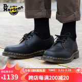 马丁（DR.MARTENS）1461 Nappa女春夏舒适百搭通勤哑光软皮黑色女单鞋 黑色 39