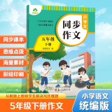 墨点字帖 2025年 小学生同步作文 五年级下册 语文作文与统编版语文教材同步 全面培养小学的写作素养