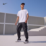 耐克男子跑步健身上衣瑜伽训练速干短袖针织NIKE HYVERSE DV9840 100白/黑 2XL