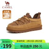 骆驼（CAMEL）加绒保暖防寒快穿棉鞋雪地靴男 G13W223107 黄色 38 