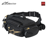 Alpinestarsa星摩托车腰包休闲摩托摩旅包公路机车装备收纳包KANGA-2 黑/金色185