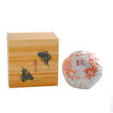 瑞沁祥 茶叶 07年金瓜贡茶 精致竹盒装云南普洱熟茶沱茶 金芽熟茶250克 2007年 250克 * 1沱