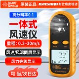 希玛手持式风速仪迷你叶轮风速计 袖珍风速测量仪风力测试仪 AT816迷你款（风速/风温/风力）