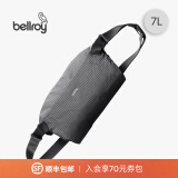 Bellroy澳洲Lite Sling 7L 春季新款轻行胸包户外骑行防轻泼水斜挎包 格纹灰7L