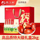 熊上树红枣新疆大枣泡茶特级特产和田骏枣6星蜜饯果干年货节送礼 【特大精品礼盒装】4袋x500g
