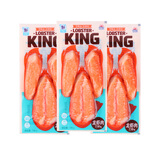 思潮大林韩国进口鳕龙虾蟹肉棒模拟手撕蟹柳蟹棒即食低脂海味零食 【添加龙虾肉】 128g*5袋 （冷冻长保款）